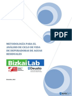 Metodología para El Análisis de Ciclo de Vida de Depuradoras de Aguas Residuales