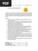 Chemistry Gives Me Headaches