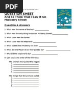 Download And To Think That I Saw It On Mulberry Street Lesson Plan - Dr Seuss by Seuss Dude SN20779157 doc pdf