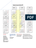 Calendario Laboral2014 Galicia UGT