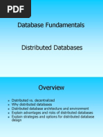 Database Fundamentals Distributed Databases