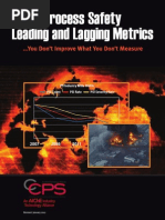 Process Safety Leading and Lagging Metrics - CCPS - 2011