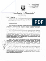 RM_125_2013 PLAN DE IMPLEMENTACiÓN DE LA POlÍTICA de modernizacion