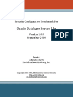 CIS Oracle 11g Benchmark