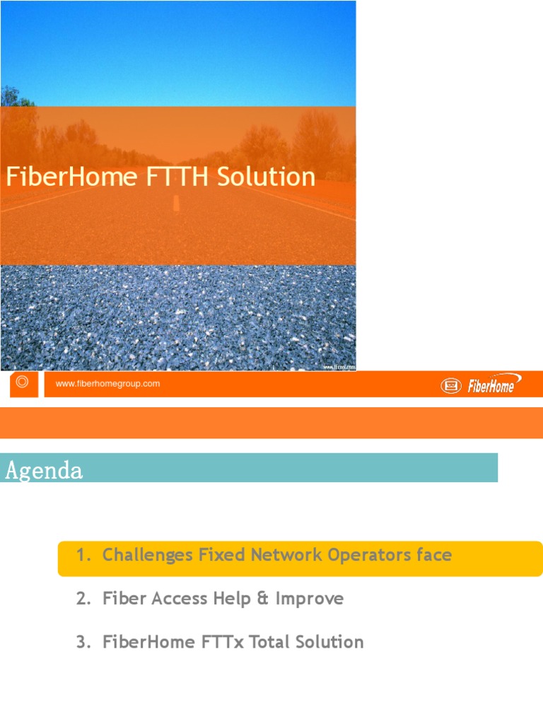 FiberHome FTTx Solutions Overview | PDF | Fiber To The X ...