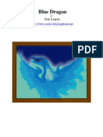 Blue Dragon Cross Stitch Pattern