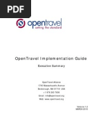 OpenTravel ImplementationGuide v1.2 ExecSum