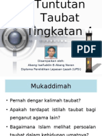 tuntutan taubat tingkatan 4