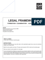 F1 - Legal Framework August 2006