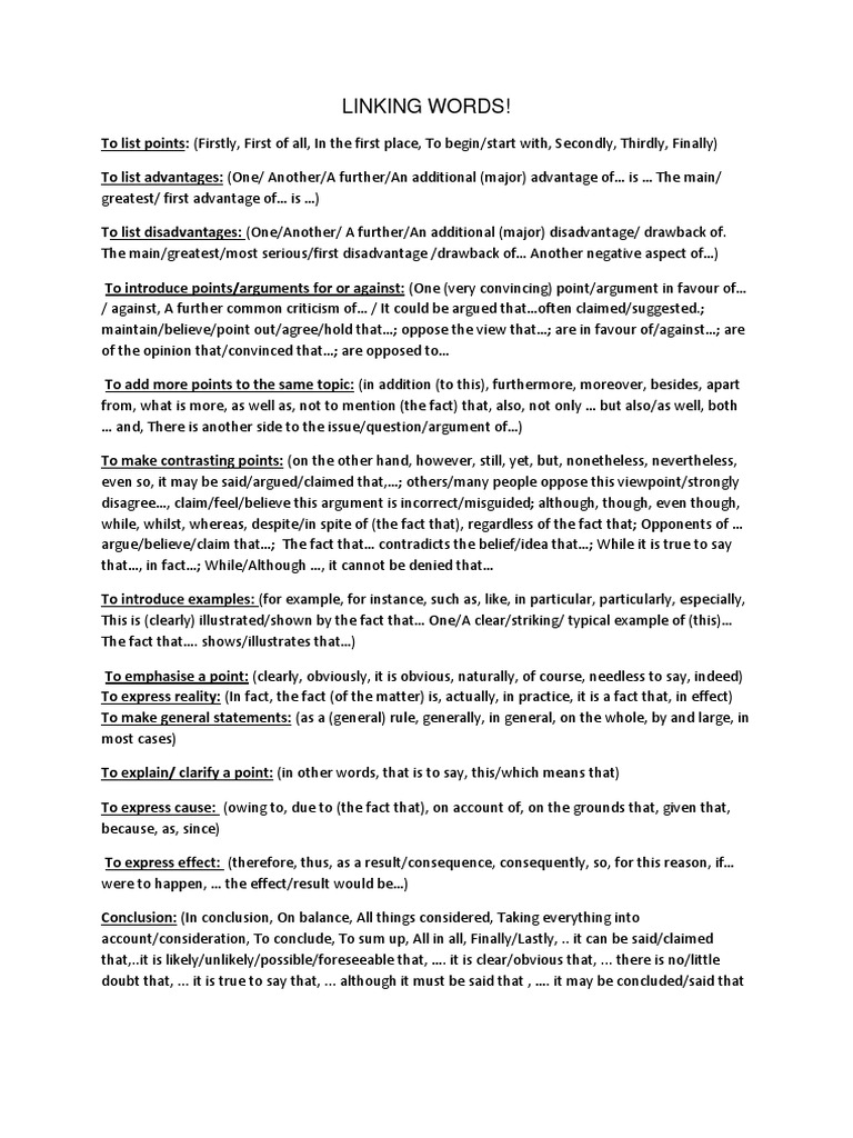 Argumentative essay vocabulary words picture