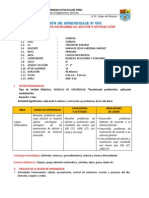 Sesion de Aprendizaje - Instrumentos de Evaluacion