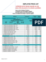 Employee Price List 12-01-15