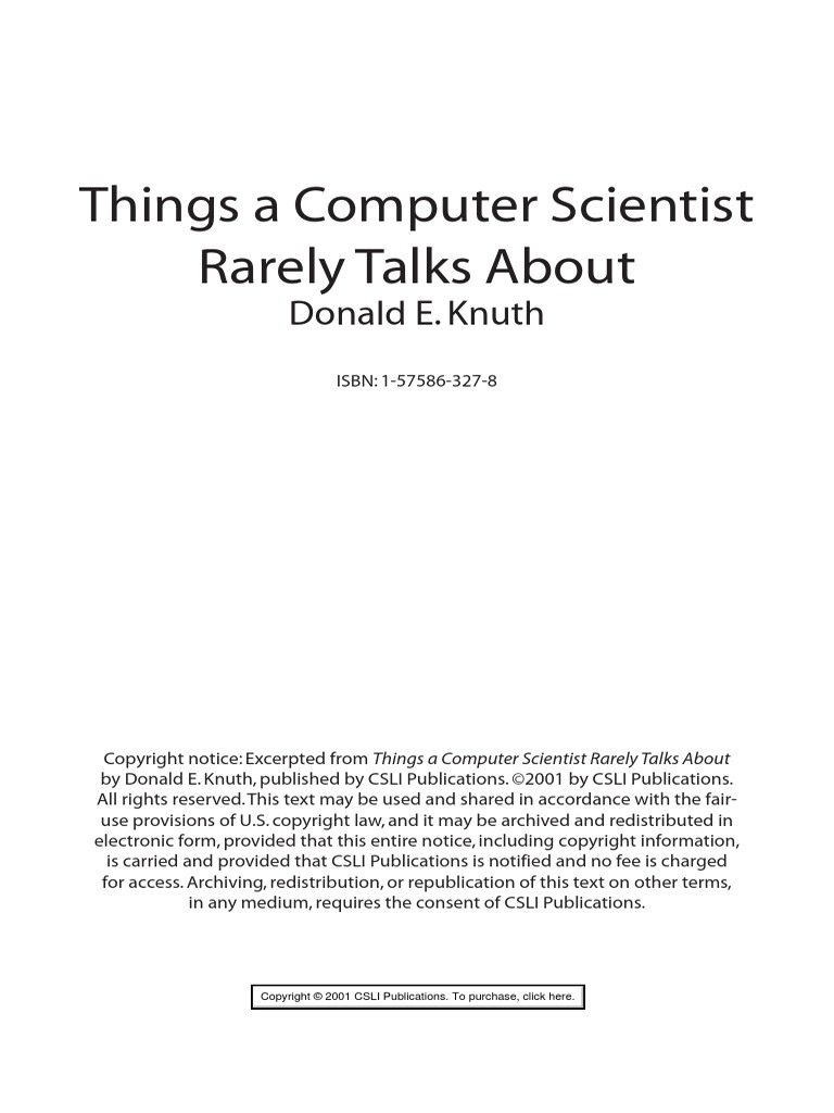 Things A Computer Scientist Rarely Talks About | PDF | Quantitative ...