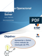 Seção 4 Solver Padrão ETEP PO 2010