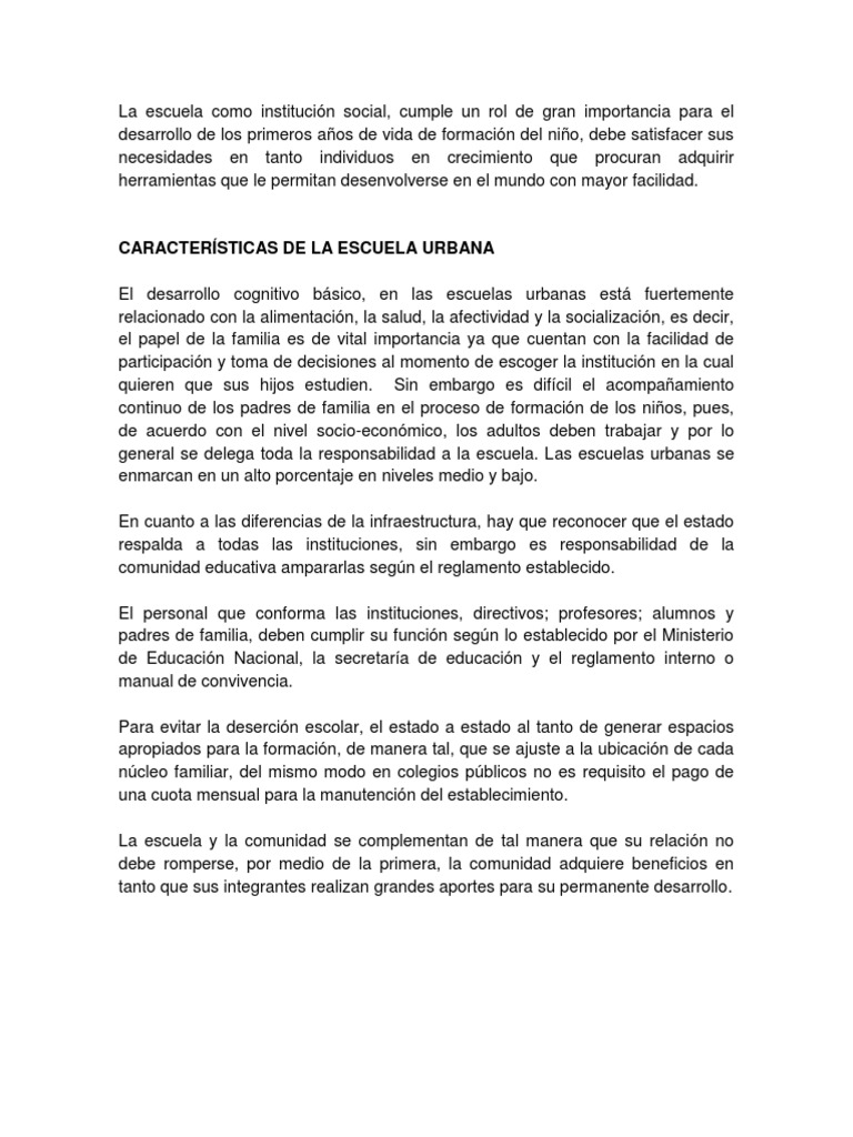 La escuela como institución social clave | PDF | Salud y bienestar