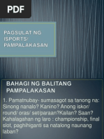 Sports Writing Filipino - FACT SHEET SET 1 PDF | PDF