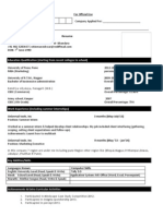 CV Template For Students - Nitin M