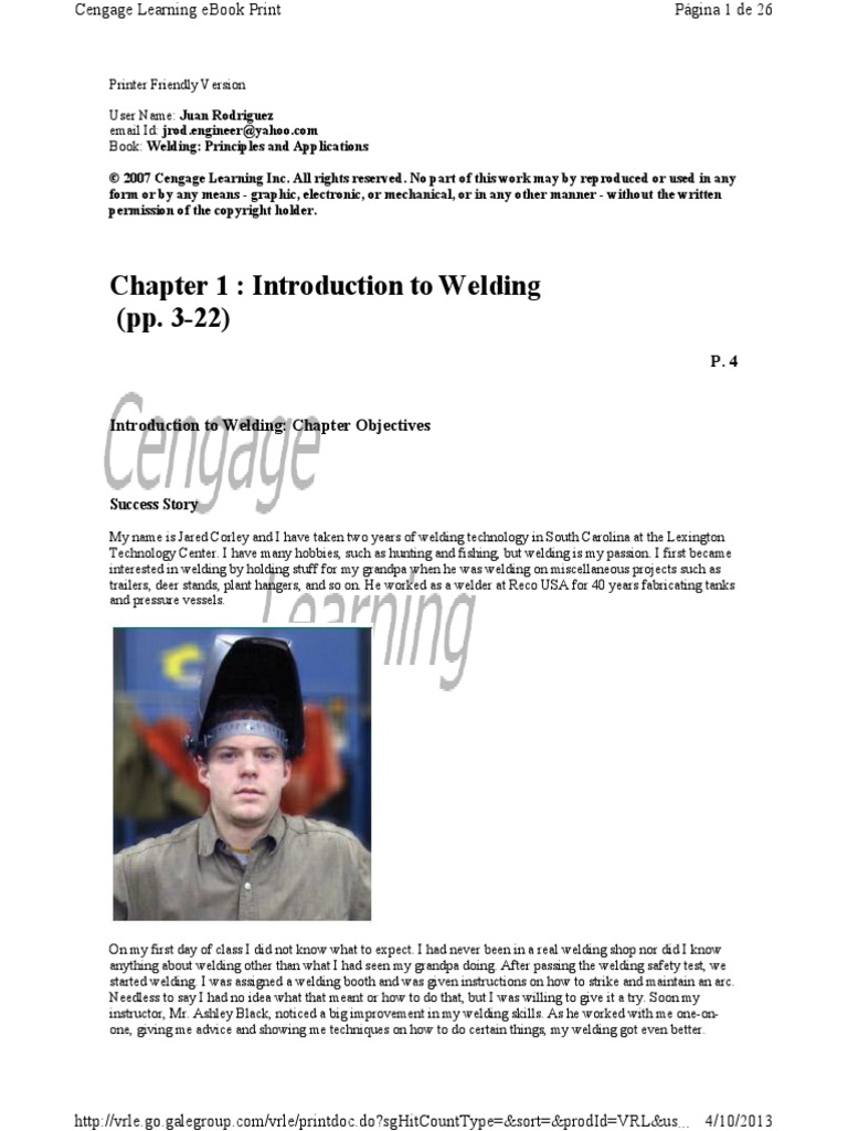 Ch1 Introduction To Welding PDF Welding Construction