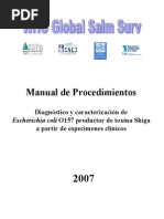Download Manual de Procedimientos Diagnstico y caracterizacin de Escherichia coli O157 productor de toxina Shiga by Jos Manuel SN20786570 doc pdf