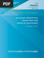 qualidade jornalística-   ensaio para uma  matriz de indicadores