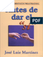 Antes de Dar El - Sí - Manual de Orientación Prematrimonial