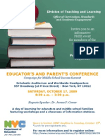 Educator's and Parent's Conference Flyer