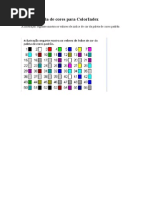VBA - Tabela de Cores