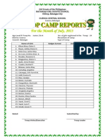 Troop To Camp Reports July