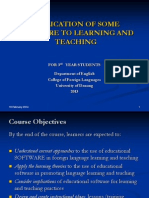 Application of Some Software To Learning and Teaching