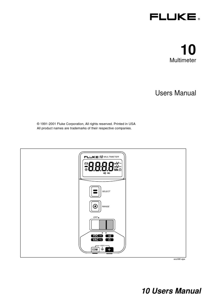 Users Manual: Multimeter | PDF | Technology & Engineering