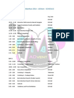 MM Advent 2014 - Schedule