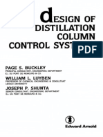 Design of Distillation Column Control Systems - p. Buckley