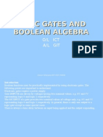 Logic Gates and Boolean Algebra