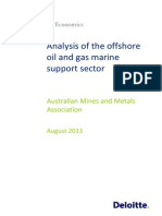 Analysis of The Offshore Oil and Gas Marine Support Sector: Australian Mines and Metals Association