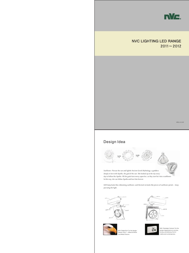 NVC LED Lighting Catalogue 2011-2012 | PDF | Light Emitting Diode ...