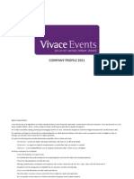 Vivace Events Company Profile 2011