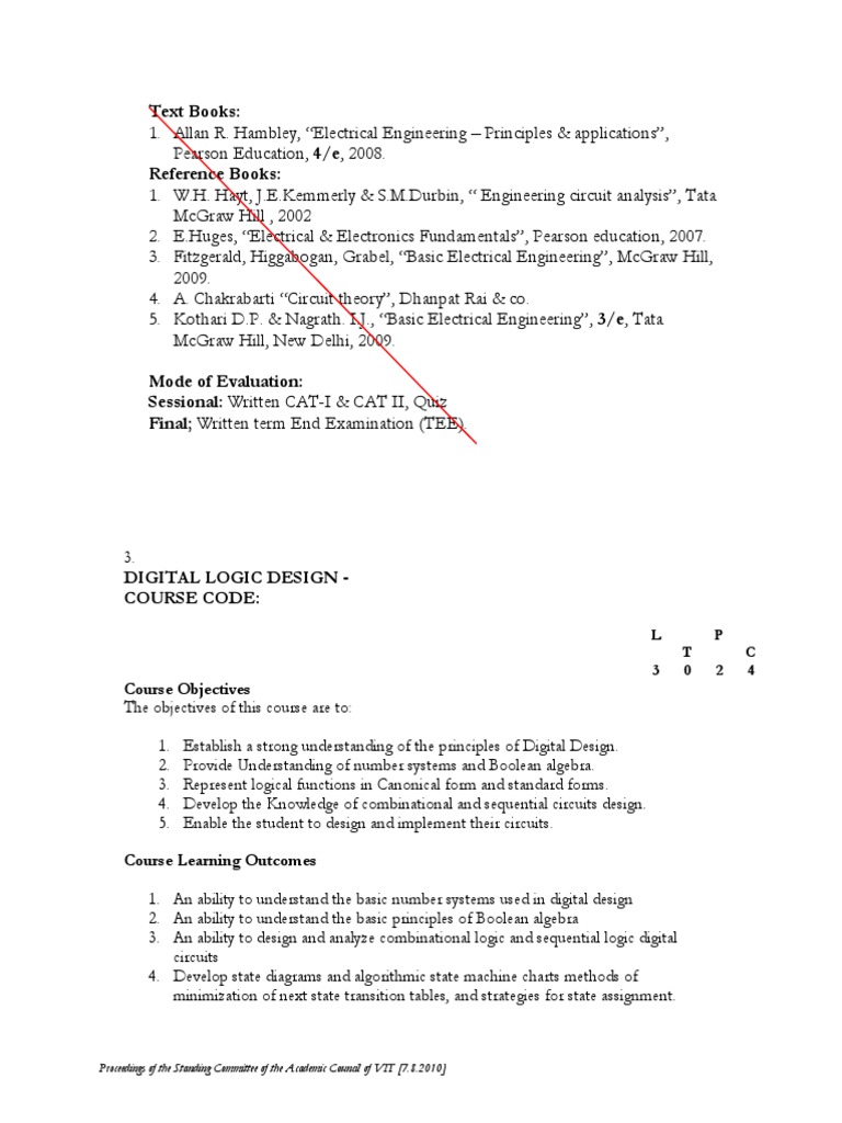 Digital Logic Design Course Overview | PDF