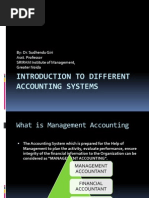 Introduction To Different Accounting Systems