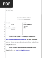 Sample California Motion For Nonsuit Under Code of Civil Procedure Section 581c