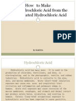How To Make 0.1 N Hydrochloric Acid From The Concentrated Hydrochloric Acid