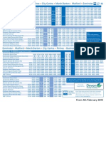 B Bus Timetable - Exminster To Exeter