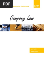 Formation and Registration of a Company