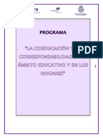 Curso La Coeducacion y La Corresponsabilidad en El Ambito Educativo y en Los Hogares