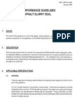 SLURRY SEAL GUIDELINE