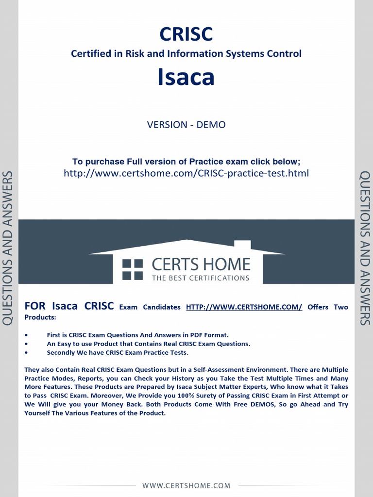 CRISC Testfagen