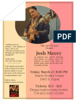 The Art of Jazz Presents: Josh Maxey