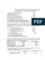 The Net Profit of A Manufacturing Co