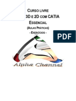 CAD 3D e 2D - CATIA - Exercícios