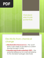 Standard Electrode Potentials Presentation