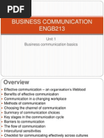 BUSINESS COMMUNICATION - Unit 1 - Business Communication Basics